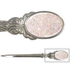 White Sparkle Glitter Pattern Letter Openers