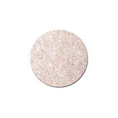 White Sparkle Glitter Pattern Golf Ball Marker