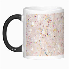 White Sparkle Glitter Pattern Morph Mugs by paulaoliveiradesign