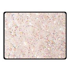 White Sparkle Glitter Pattern Fleece Blanket (small) by paulaoliveiradesign