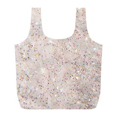 White Sparkle Glitter Pattern Full Print Recycle Bags (l)  by paulaoliveiradesign