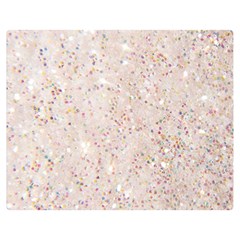 White Sparkle Glitter Pattern Double Sided Flano Blanket (medium)  by paulaoliveiradesign