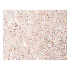 White Sparkle Glitter Pattern Double Sided Flano Blanket (large)  by paulaoliveiradesign