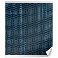 Blue Sparkly Sequin Texture Canvas 20  X 24   by paulaoliveiradesign