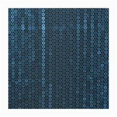 Blue Sparkly Sequin Texture Medium Glasses Cloth