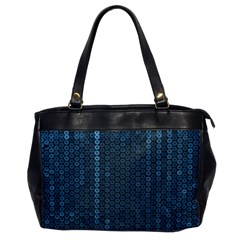 Blue Sparkly Sequin Texture Office Handbags by paulaoliveiradesign