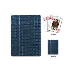 Blue Sparkly Sequin Texture Playing Cards (mini) 