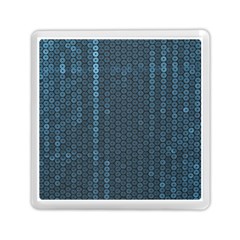 Blue Sparkly Sequin Texture Memory Card Reader (square)  by paulaoliveiradesign