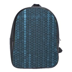 Blue Sparkly Sequin Texture School Bags (xl)  by paulaoliveiradesign