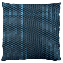 Blue Sparkly Sequin Texture Standard Flano Cushion Case (two Sides) by paulaoliveiradesign