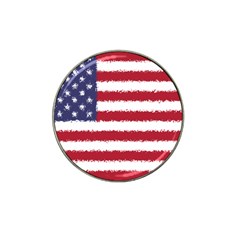 Flag Of The United States America Hat Clip Ball Marker (4 Pack) by paulaoliveiradesign