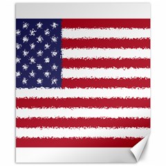 Flag Of The United States America Canvas 8  X 10  by paulaoliveiradesign