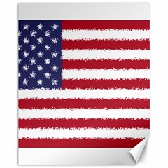 Flag Of The United States America Canvas 11  X 14   by paulaoliveiradesign