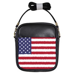 Flag Of The United States America Girls Sling Bags