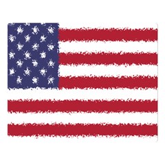 Flag Of The United States America Double Sided Flano Blanket (large)  by paulaoliveiradesign