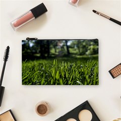 Green Grass Field Cosmetic Bag (small) 