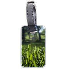 Green Grass Field Luggage Tags (two Sides) by paulaoliveiradesign