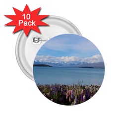 Lake Tekapo New Zealand Landscape Photography 2 25  Buttons (10 Pack)  by paulaoliveiradesign