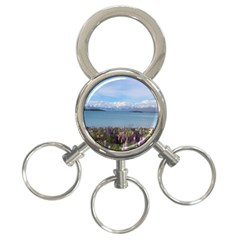 Lake Tekapo New Zealand Landscape Photography 3-Ring Key Chains