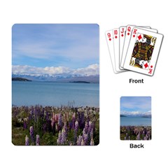 Lake Tekapo New Zealand Landscape Photography Playing Card by paulaoliveiradesign