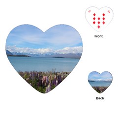 Lake Tekapo New Zealand Landscape Photography Playing Cards (Heart) 