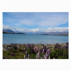 Lake Tekapo New Zealand Landscape Photography Large Glasses Cloth (2-side) by paulaoliveiradesign