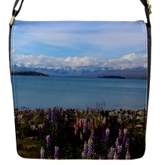 Lake Tekapo New Zealand Landscape Photography Flap Messenger Bag (s) by paulaoliveiradesign