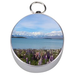 Lake Tekapo New Zealand Landscape Photography Silver Compasses by paulaoliveiradesign