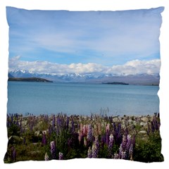 Lake Tekapo New Zealand Landscape Photography Standard Flano Cushion Case (two Sides) by paulaoliveiradesign