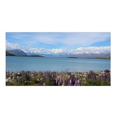 Lake Tekapo New Zealand Landscape Photography Satin Shawl