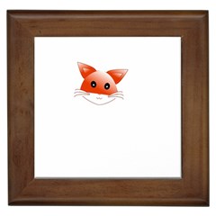 Animal Image Fox Framed Tiles by BangZart