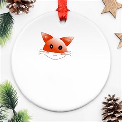 Animal Image Fox Ornament (round) by BangZart