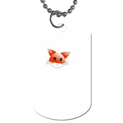 Animal Image Fox Dog Tag (two Sides)