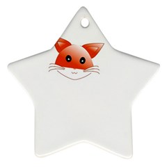 Animal Image Fox Star Ornament (two Sides) by BangZart