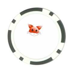 Animal Image Fox Poker Chip Card Guard (10 Pack) by BangZart