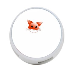 Animal Image Fox 4-port Usb Hub (two Sides)  by BangZart