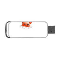 Animal Image Fox Portable Usb Flash (one Side) by BangZart