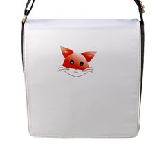 Animal Image Fox Flap Messenger Bag (l)  by BangZart