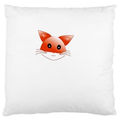 Animal Image Fox Large Flano Cushion Case (one Side) by BangZart