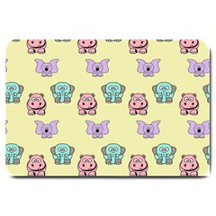 Animals Pastel Children Colorful Large Doormat 