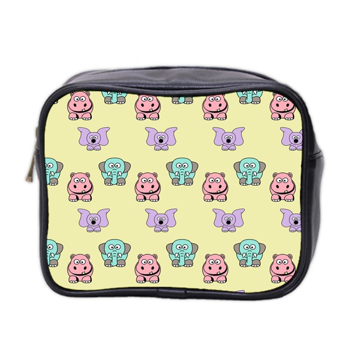 Animals Pastel Children Colorful Mini Toiletries Bag 2-Side