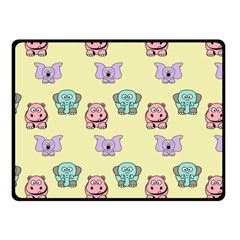 Animals Pastel Children Colorful Fleece Blanket (small) by BangZart