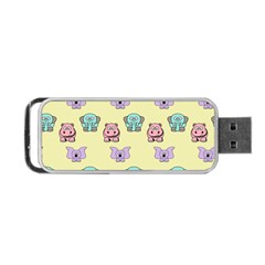 Animals Pastel Children Colorful Portable Usb Flash (one Side) by BangZart