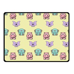 Animals Pastel Children Colorful Double Sided Fleece Blanket (small)  by BangZart