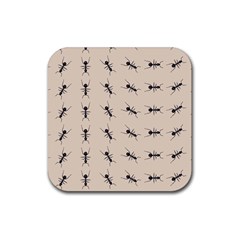 Ants Pattern Rubber Coaster (square)  by BangZart