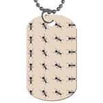 Ants Pattern Dog Tag (Two Sides) Back