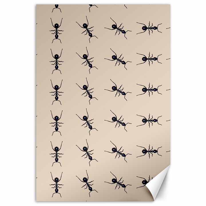 Ants Pattern Canvas 12  x 18  