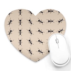 Ants Pattern Heart Mousepads by BangZart