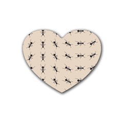 Ants Pattern Heart Coaster (4 Pack)  by BangZart