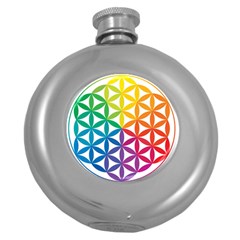 Heart Energy Medicine Round Hip Flask (5 Oz) by BangZart